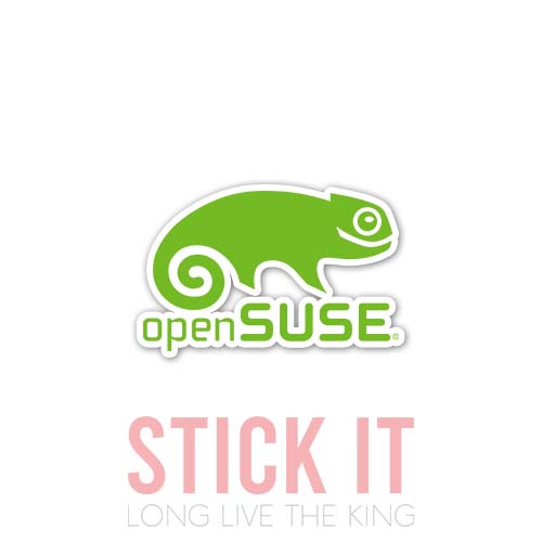 

Stiker sablon setrika DTF kaos baju sticker vinyl opensuse linux 8