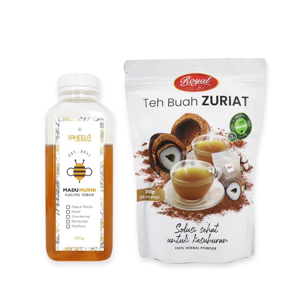 

Paket Promil /Promil / Program Hamil / Tea Bag Zuriat 280g / Madu Murni 500g