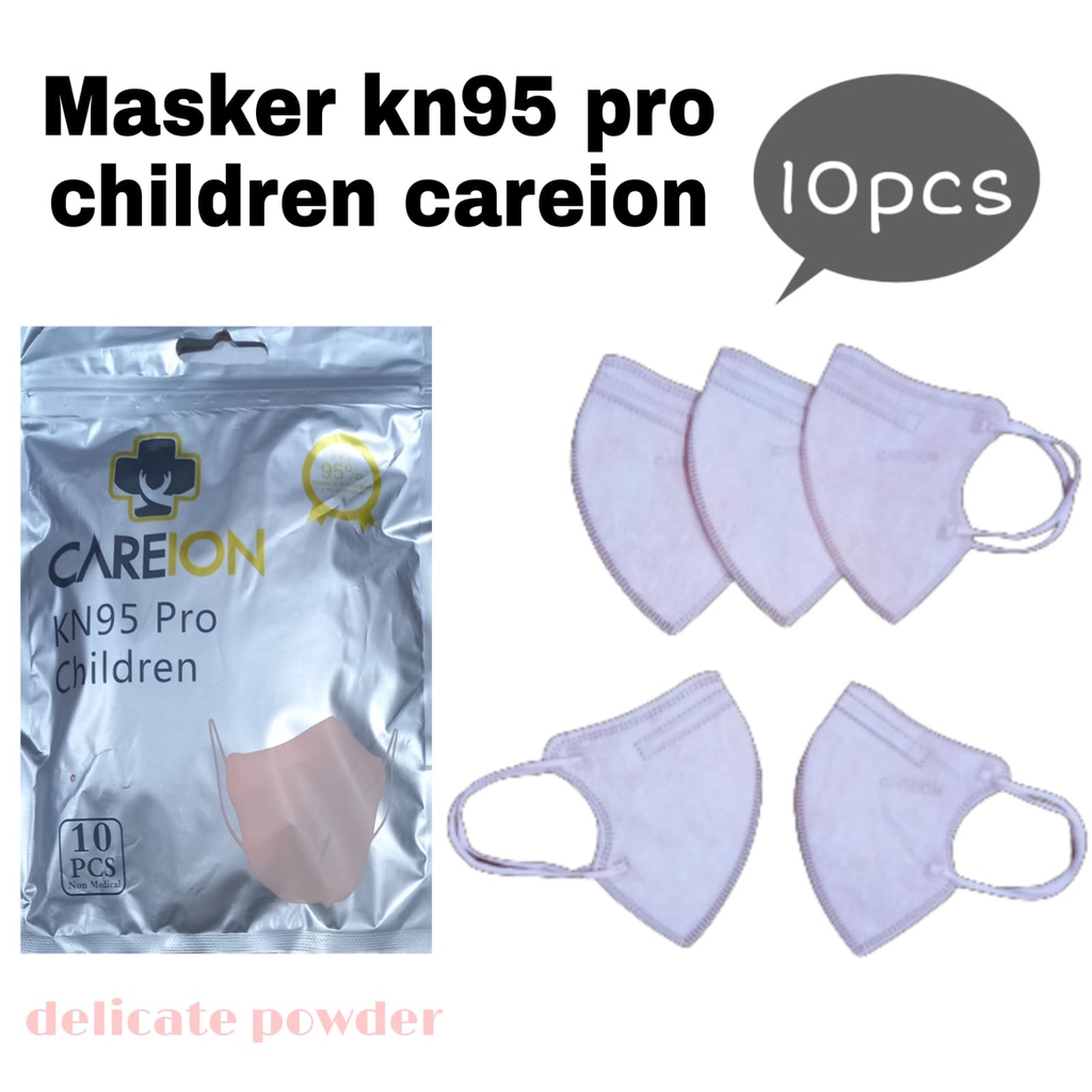 MASKER CAREION KN95 ANAK PRO 5PLY ISI 10PC MASKER KN 95 CAREION N95 PRO 5PLY MODEL HYBRID - KN95 PRO (10PC)