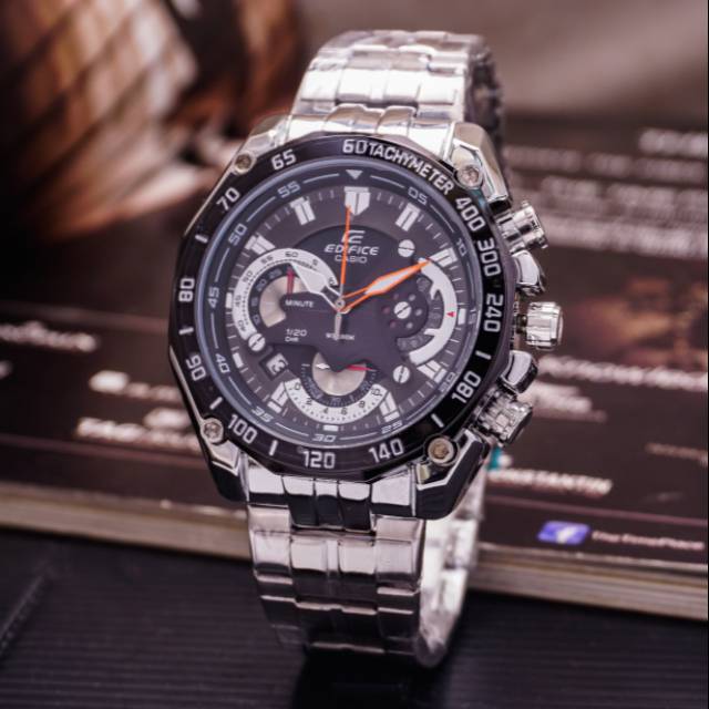 SALE - JAM TANGAN CASIO EDIFICE REDBULL RANTAI STAINLESS STEEL - CHRONO ON