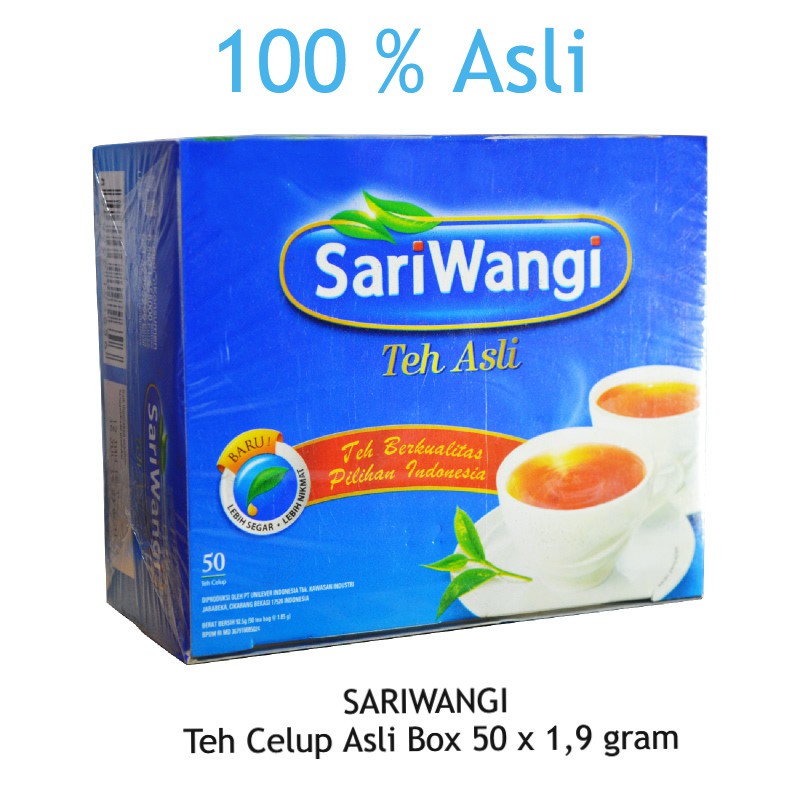 

SARIWANGI Teh Celup Asli Murah isi 50 Pcs