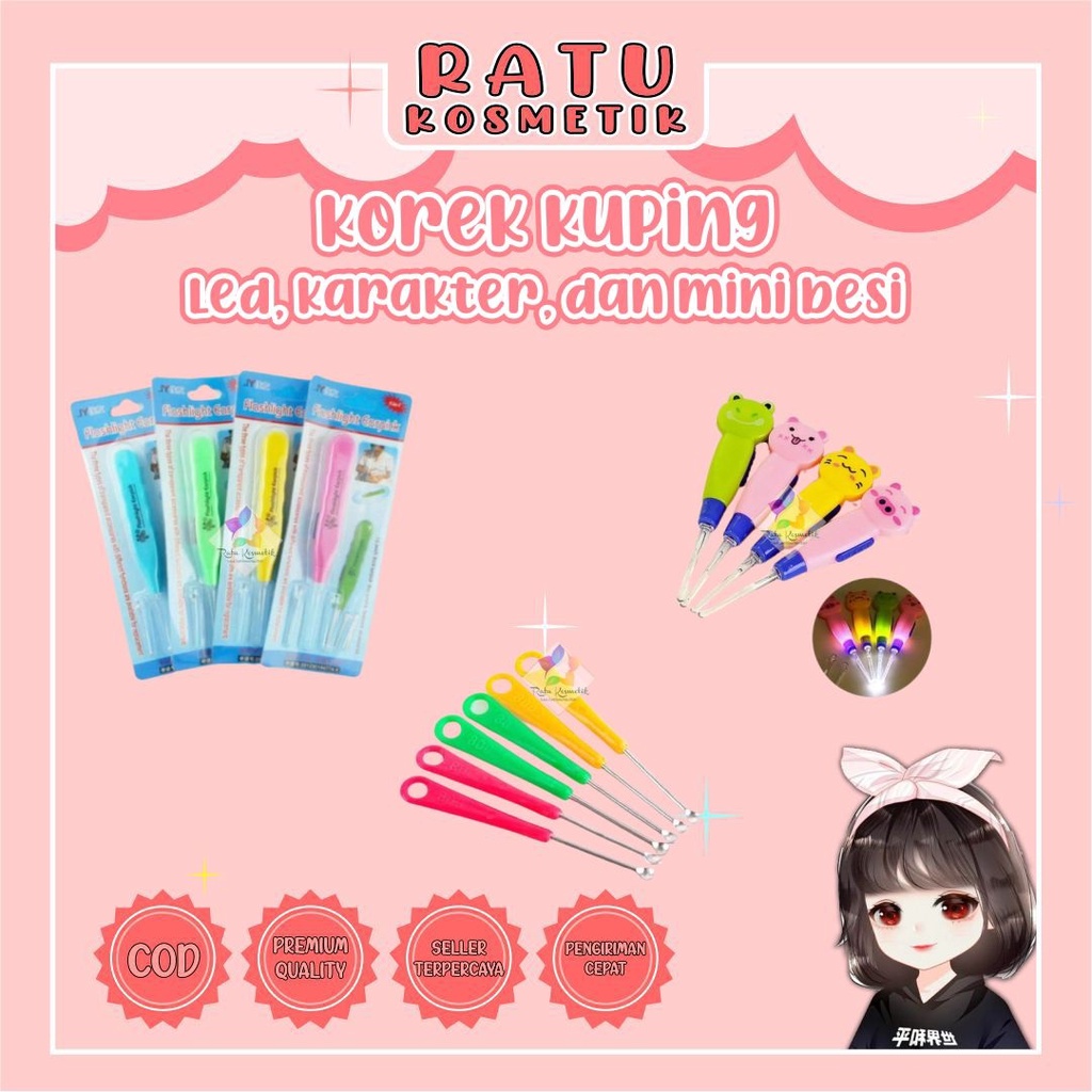 ❤ RATU ❤ Earpick Led | Korek Kuping Led | Pembersih Telinga