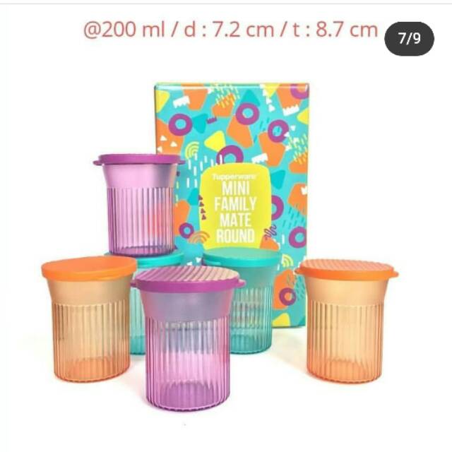 Family mate square round isi 6pc