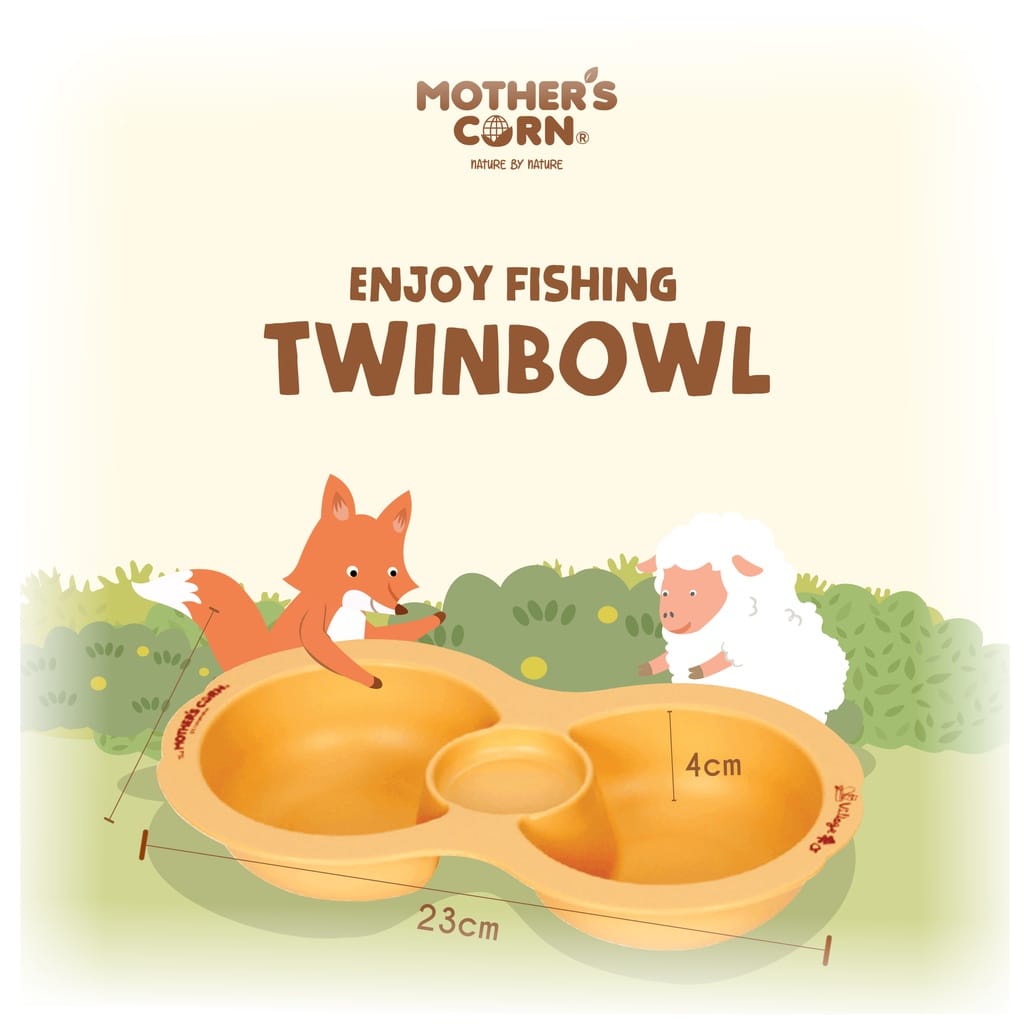 Mother's Corn Enjoy Fishing Twin Bowl - Tempat Makan Bayi