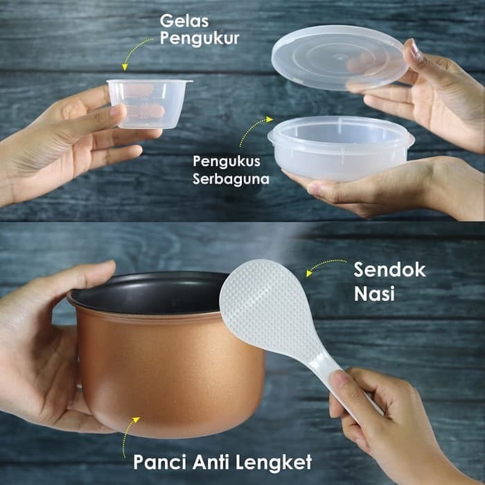 Magic Com Digital Mini Travel 4in1 CRJ 1031 CRJ1031 Penanak Nasi 0,3 Liter Mini Rice Cooker 0,3L Untuk Anak Kost Travelling