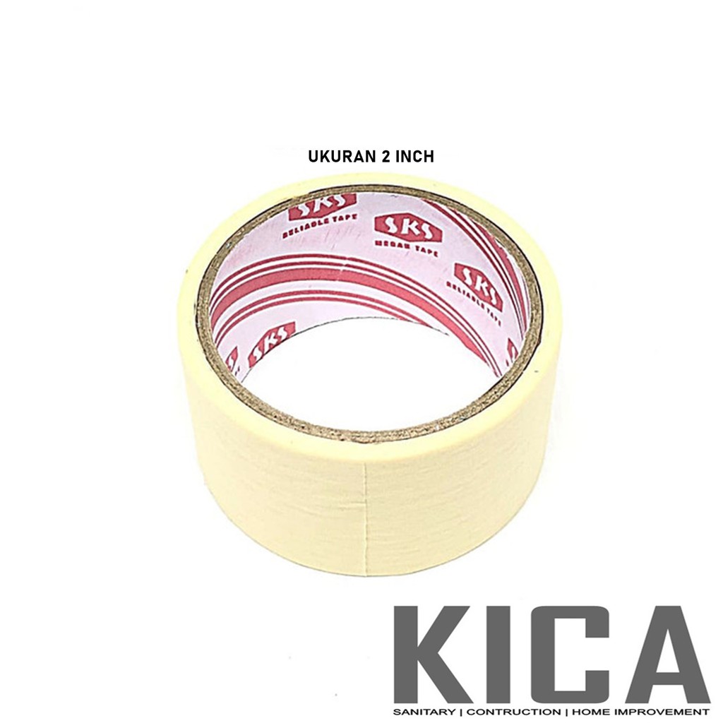 

MASKING TAPE / LAKBAN KERTAS UKURAN 2 INCH / 5 CM