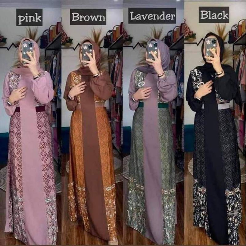 Gamis syar'i baju gamis wanita baju gamis lebaran baju gamis ootd gamis kondangan