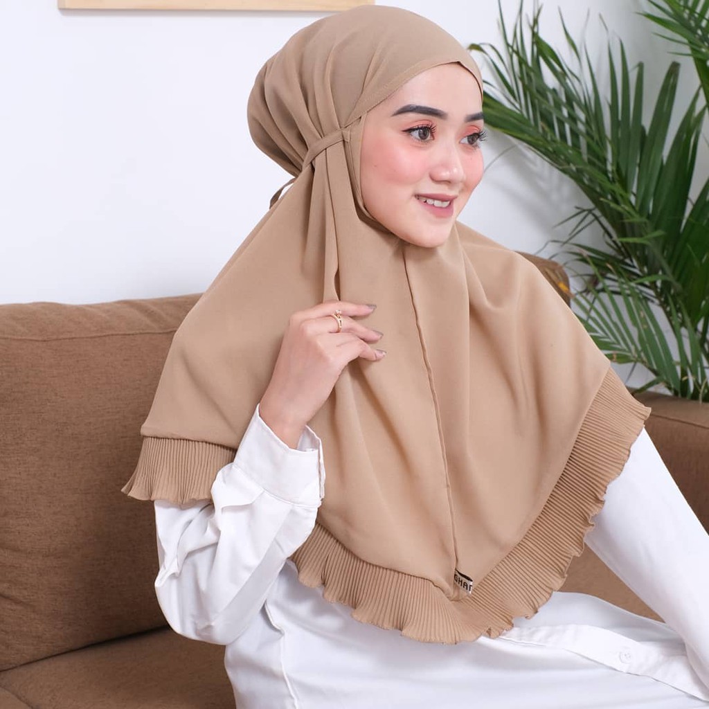 Bergo Maryam Plisket / Bergo Tali Plisket