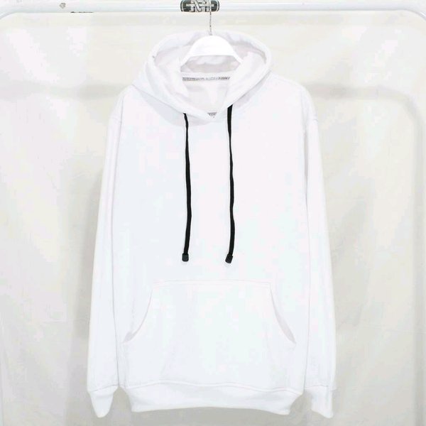HOODIE POLOS PUTIH