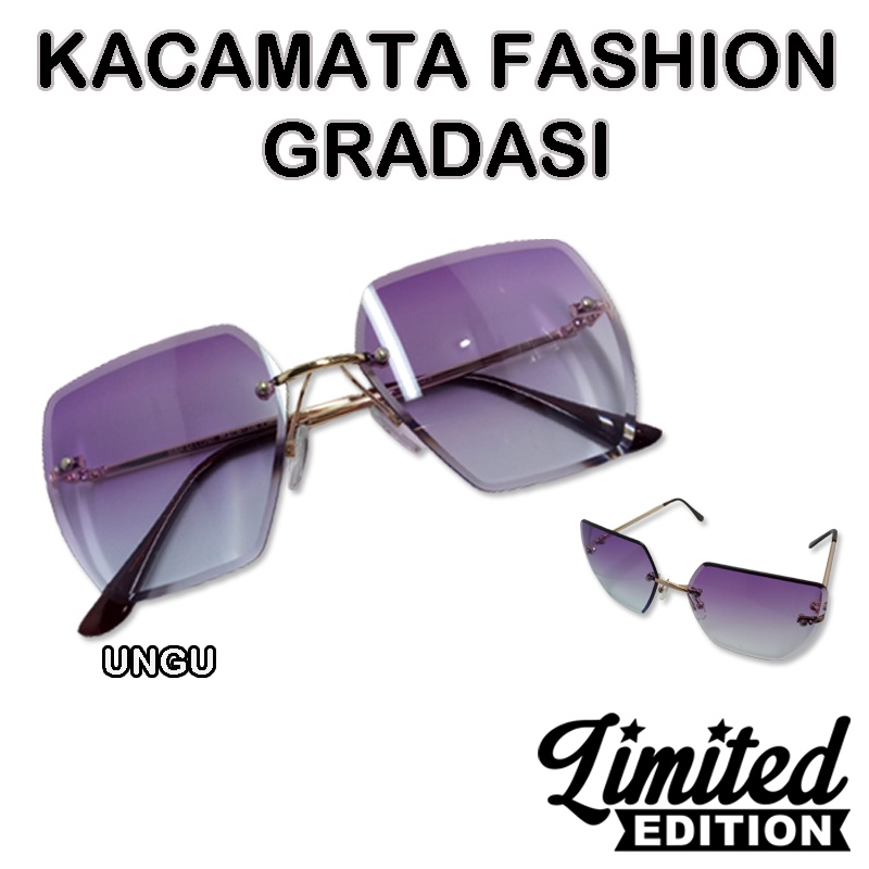 Dennos GS-24 Kacamata Wanita INS Fashion Aksesoris Little Bee Gaya Pantai Big Frame Sunglasees