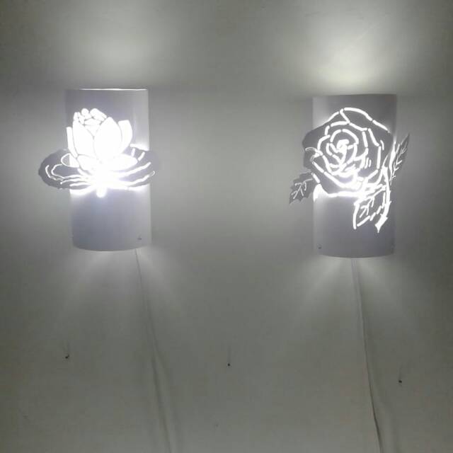 lampu dinding bunga