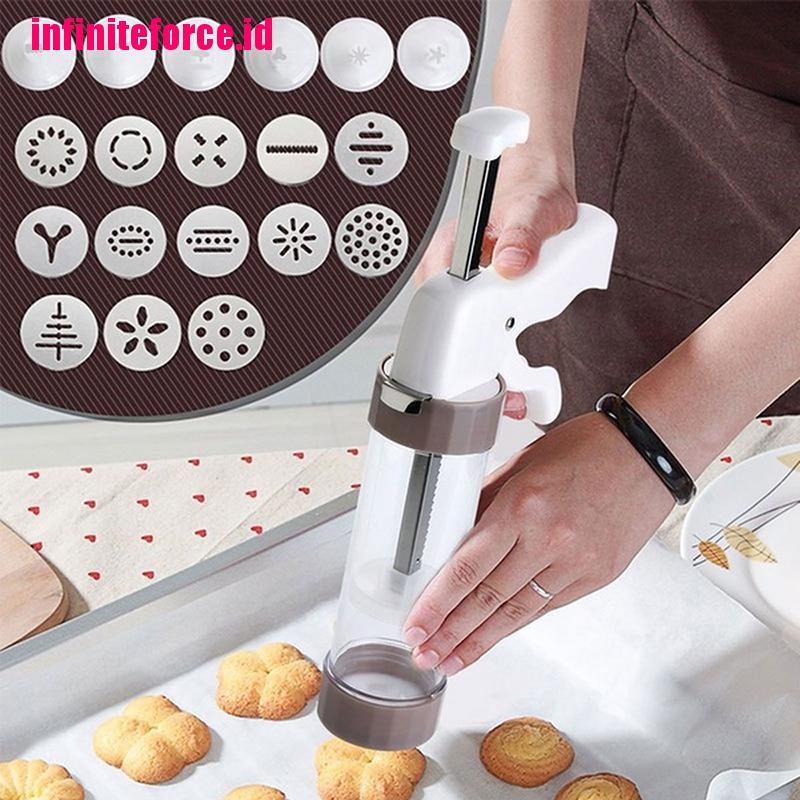 20pcs Cookie Press Making Gun Biscuits Cake Mold Set Cookie Press Make Machine