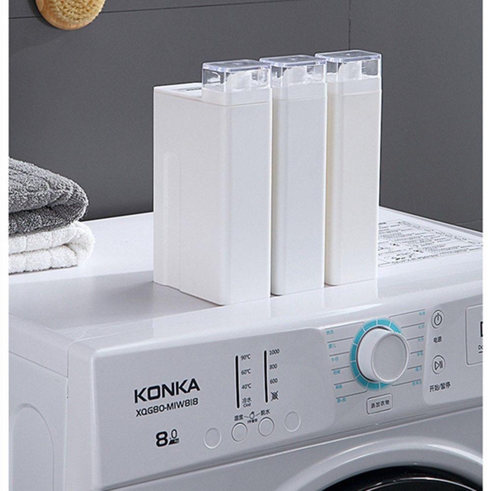 Preva Botol Deterjen Laundry Perlengkapan Kamar Mandi Softener Putih Dispenser Shampo Isi Ulang