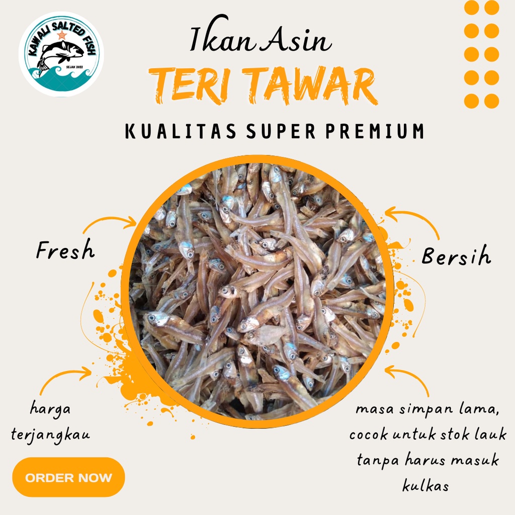 

TERI TAWAR/ TIDAK ASIN 500 GRAM