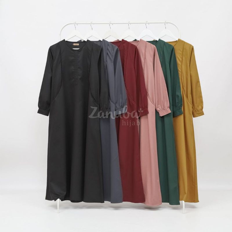 Gamis Pocket Loose Toyobo by Zanuba hijab