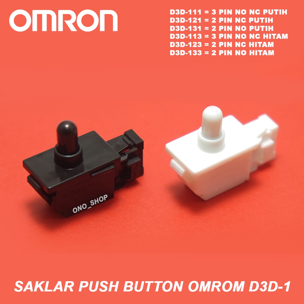 Omron D3D-1 - Saklar Push Button