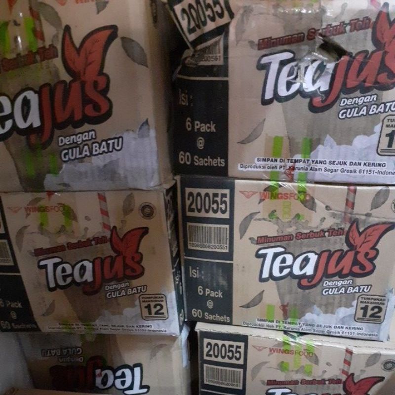 

TEH JUS gula batu/1 dus isi 6 pak