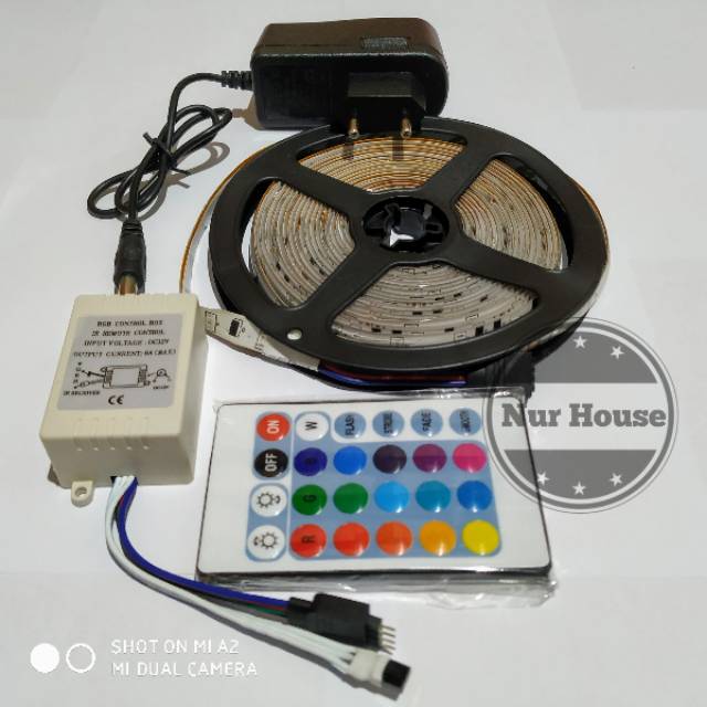 LED STRIP RGB 5 METER DENGAN REMOT KONTROL LAMPU HIAS WARNA WARNI