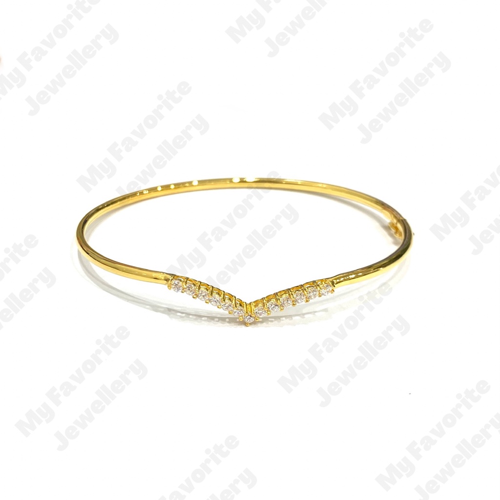 Gelang Bangle Aurel Emas Asli Kadar 700 dan 875