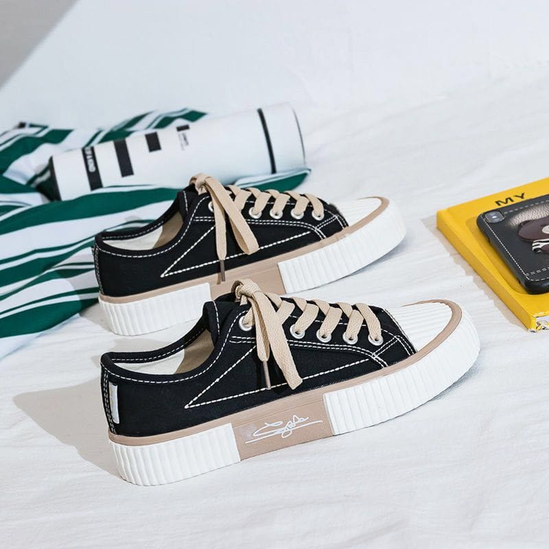 Sepatu Wanita Kanvas Gaya Korea AG15-1