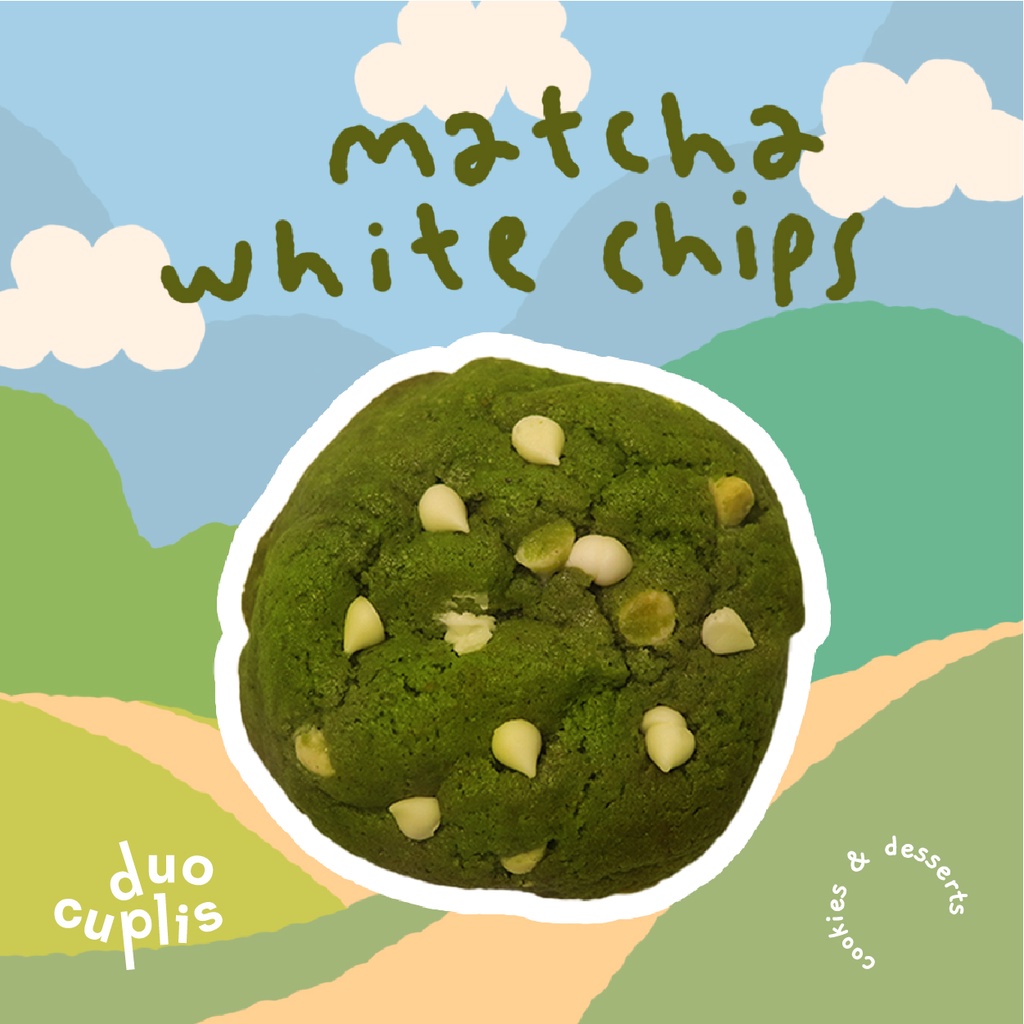 

Matcha White Chocolate Chips Soft Cookie