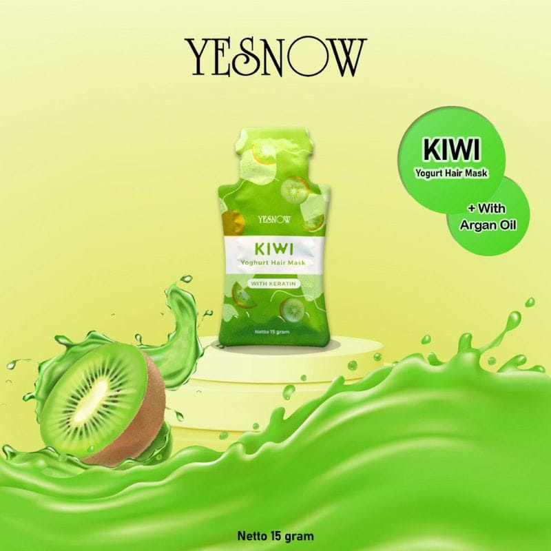 YESNOW HAIR MASK SACHET 15GR MASKER RAMBUT YOGHURT KOSMETIK KECIL