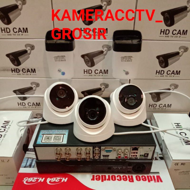 PAKET CCTV 4MP 1080P 8 CHANNEL 5 KAMERA KOMPLIT