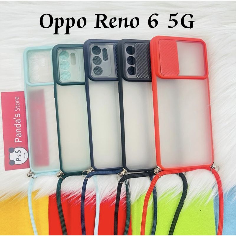 Oppo Reno 6 5G Softcase dove sliding camera + Tali Laynard [Premium]