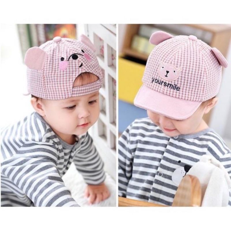 TOPI ANAK  Your Smile / TOPI BERUANG kotak&quot;