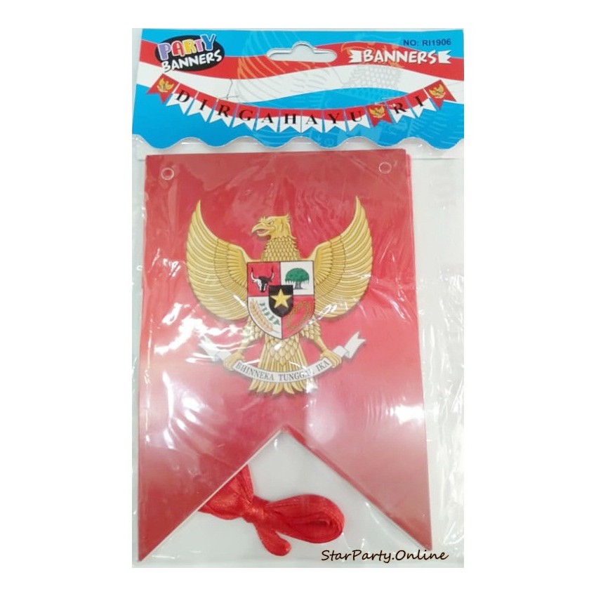 Rangkaian Dirgahayu Kemerdekaan RI /Banner Dirgahayu /Tulisan Dirgahayu Indonesia/ Bunting Flag