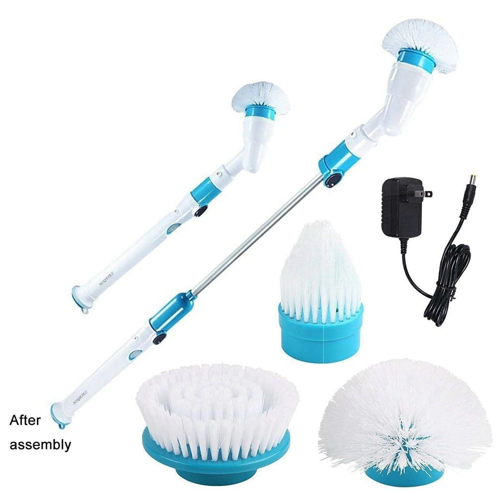 Mall Hurricane Spin Scrubber Sikat WC Elektrik Bathroom Kitchen Cleaning Tools Set - WQ8111 - B