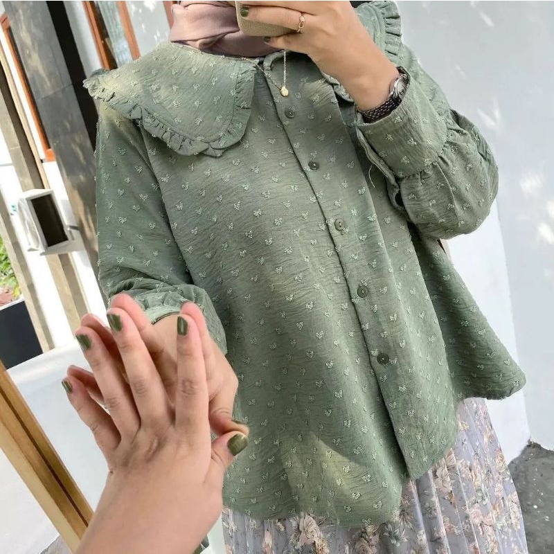 Kemeja oversize Shakila daily tunic kemeja terbaru ootd 2022