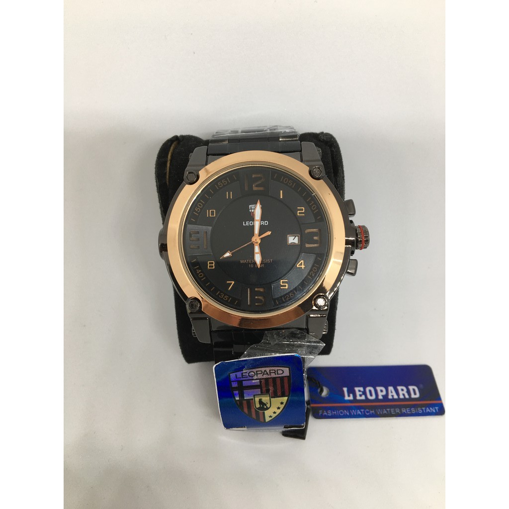 JAM TANGAN PRIA LEOPARD BLACK