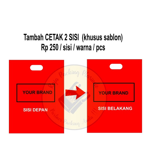 TAMBAH WARNA &amp; SISI KHUSUS UNTUK PLASTIK SABLON