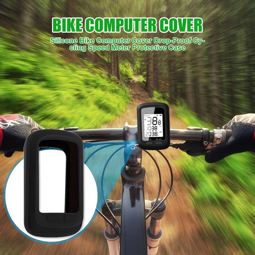 Rebuy Komputer G+Cover Bersepeda Bagian Tahan Air MTB Sepeda Jalan Lembut Pelindung GPS Kulit Shell Silikon Pelindung Case