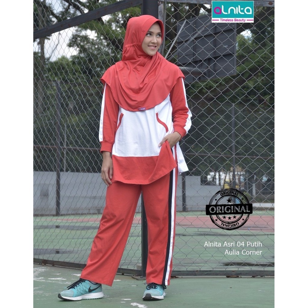 TERLARIS MURAH Model Baju Atasan Modis Alnita ASRI 04 Putih ORIGINAL Model Baju Atasan Modis