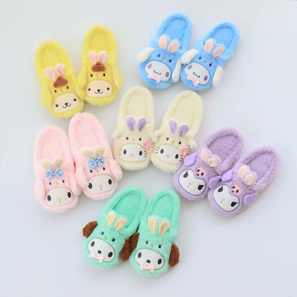 SANDAL KAMAR  MELODY HELLO KITTY POMPOM PURIN CINNAMOROLL KUROMI POCHACCO DOG  SEPATU