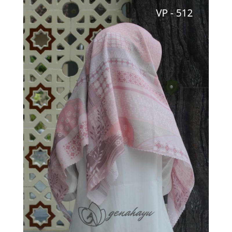 Jilbab Voal Motif Superfine / jilbab segi empat premium motif by Genahayu-VP-512