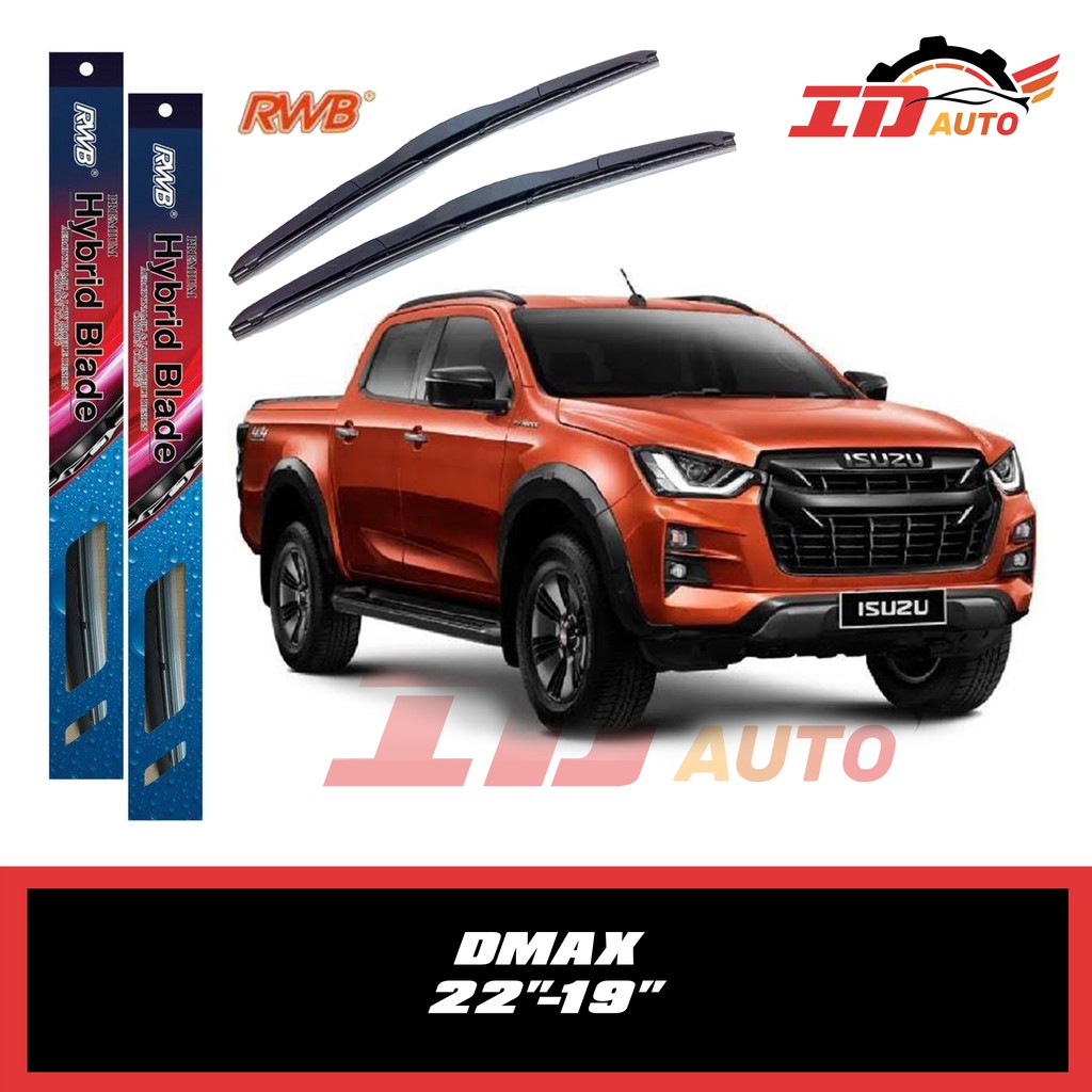 WIPER ISUZU DMAX SET UKURAN 22 DAN 19 MERK RWB