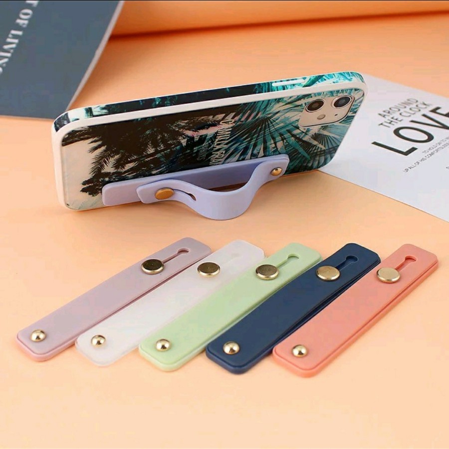 Finger grip phone holder stand holder ring hp multiband strap