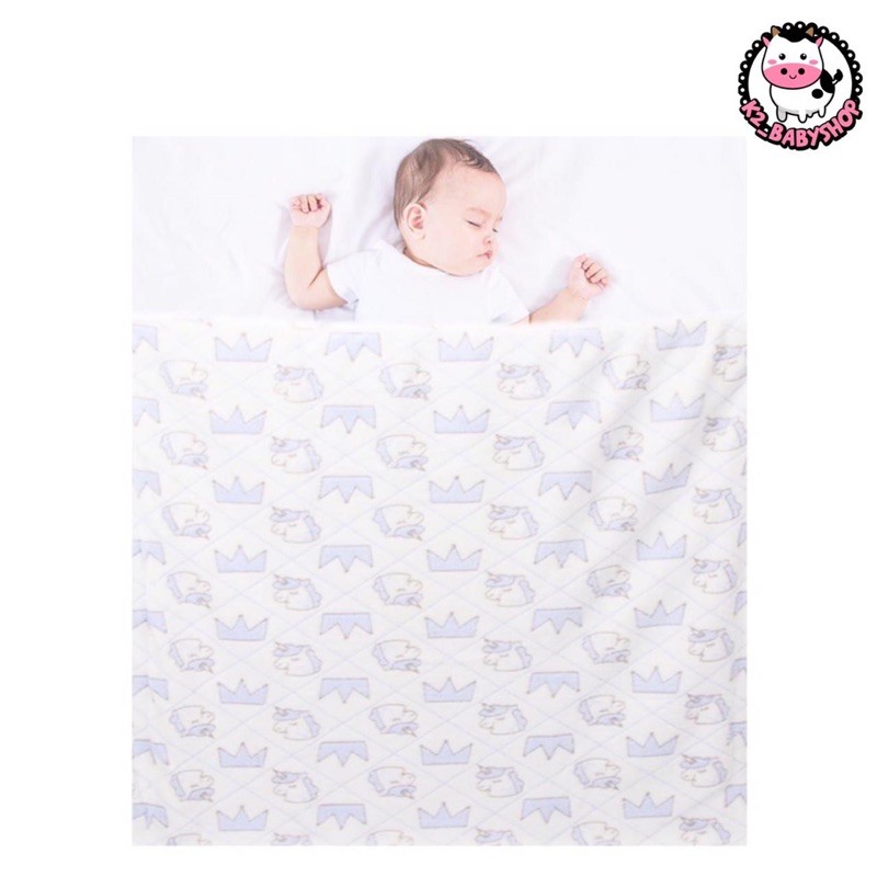 BABY K2 - Blanket / selimut bayi motif crown unicorn