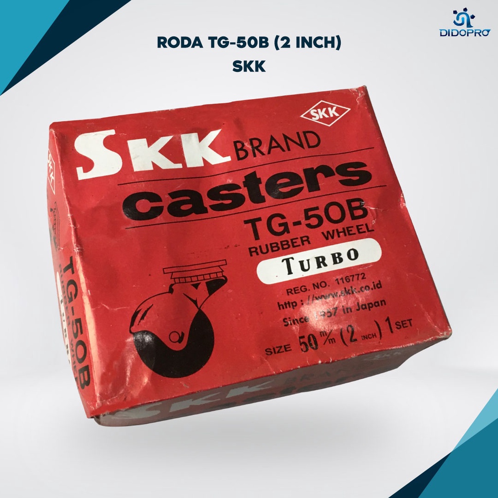 Roda Karet Casters SKK Brand Japan TG-50B Merah