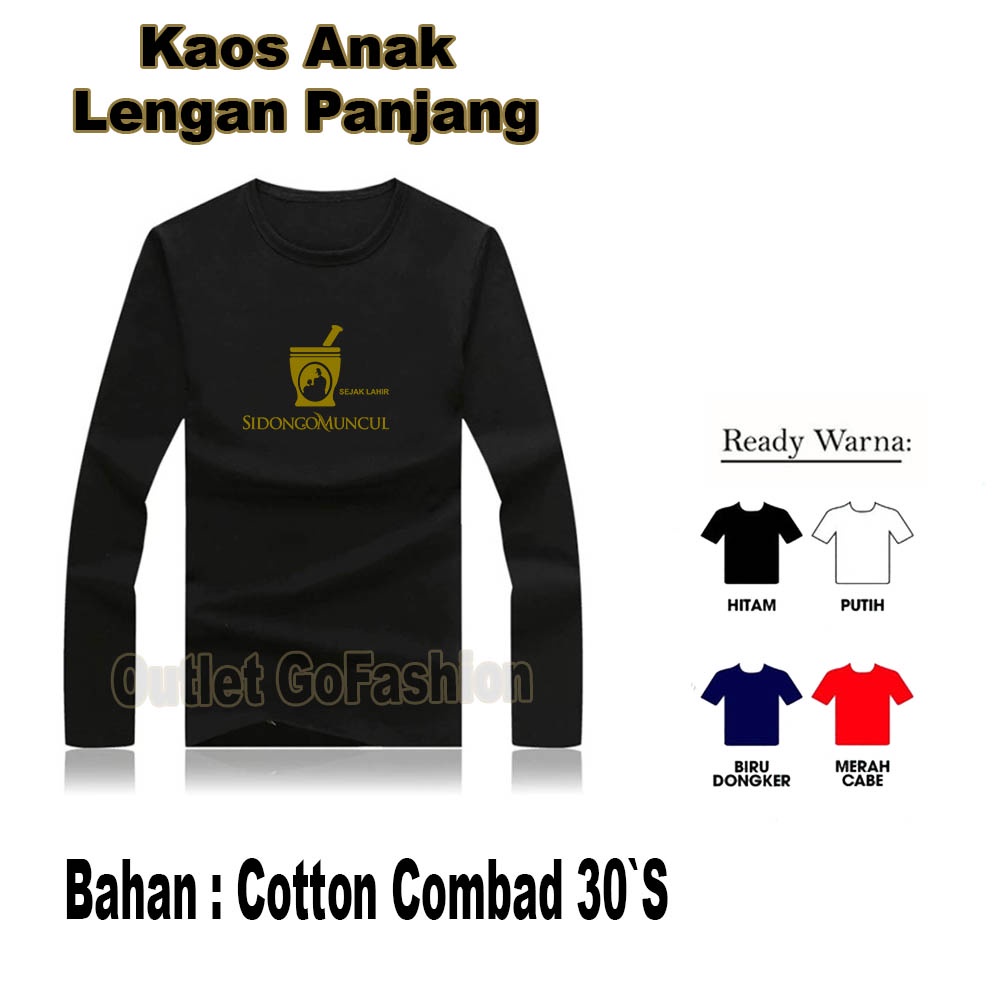 Baju Kaos Anak Laki Laki Sejak Lahir Sidongo Muncul Plesetan Kata Parodi Lucu Lengan Panjang Distro 