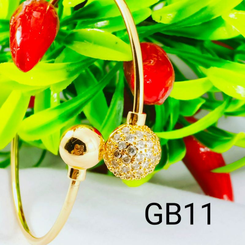 Gelang Bangkok dewasa berlapis emas 22-24k Kode GB11