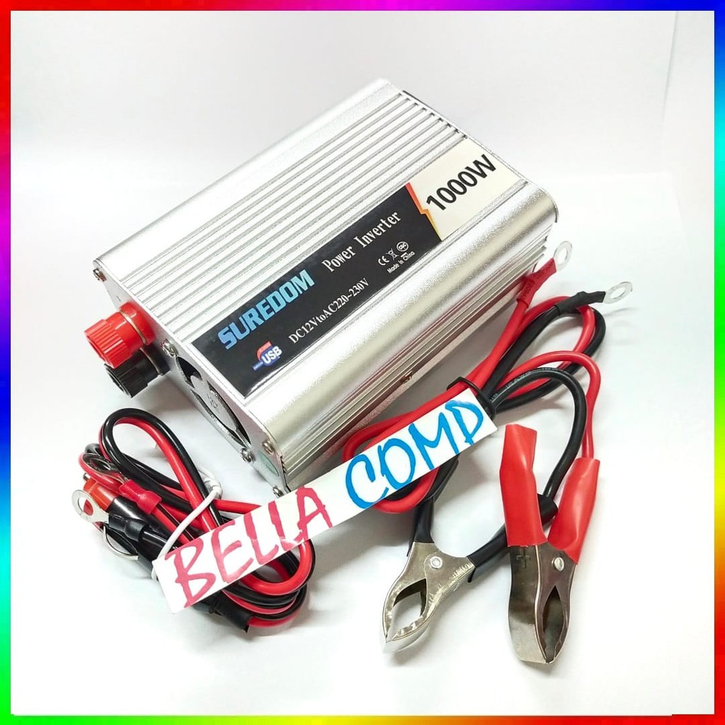 Power Inverter Pengubah Arus Listrik DC to AC 1000W Bisa Untuk Laptop TV Kipas Angin Cas HP Dll