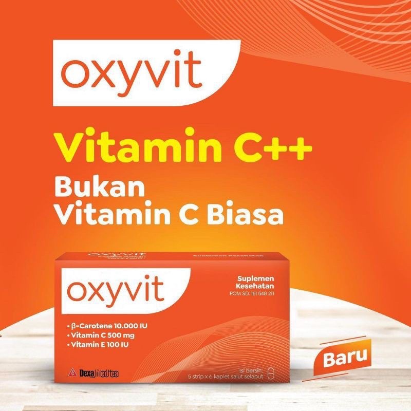 Oxyvit Vitamin C++ Daya Tahan Tubuh Mencegah Sakit Mempercepat Penyembuhan USA Grade Kapsul Booster Tubuh