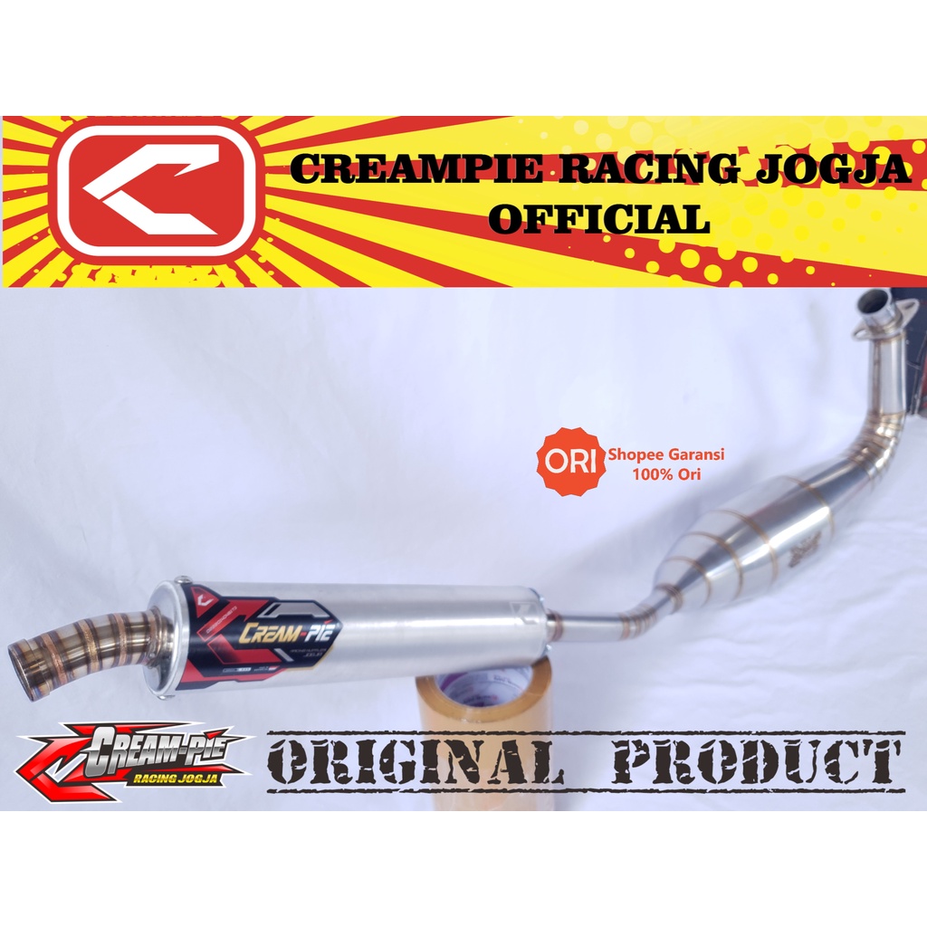 Knalpot CREAMPIE Ninja 2T 150 R RR SS Tipe NS2 Stainless ASLI Jogja-1