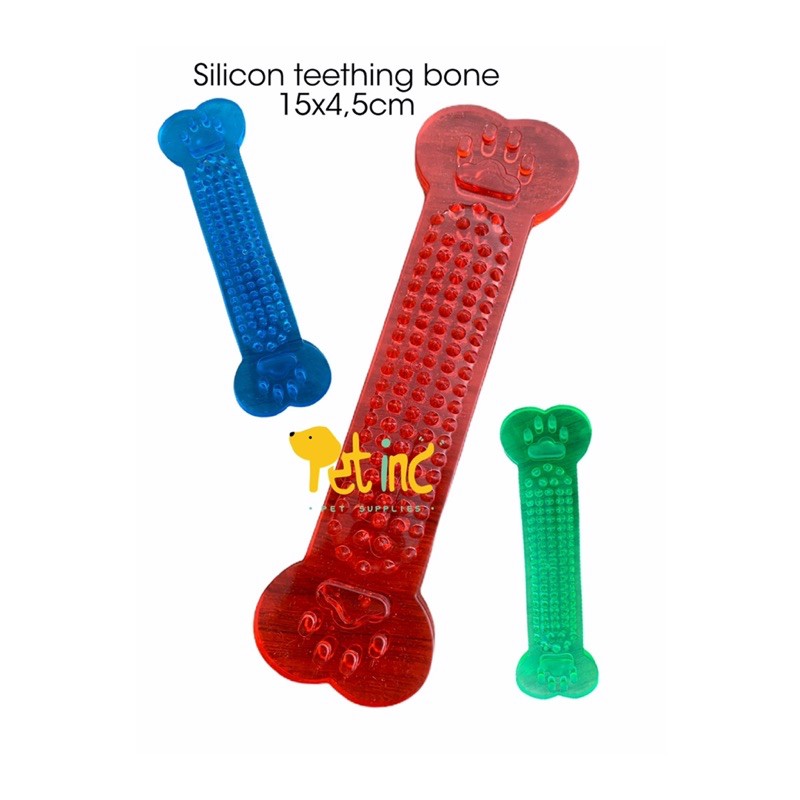 Dog silicon teething bone