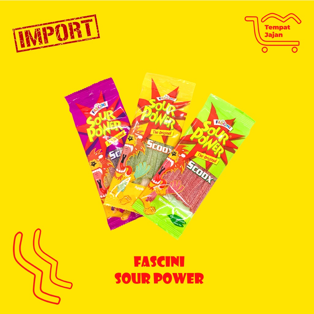 Jual Fascini Sour Power Candy Permen Asem Viral Import Rasa Buah Apel