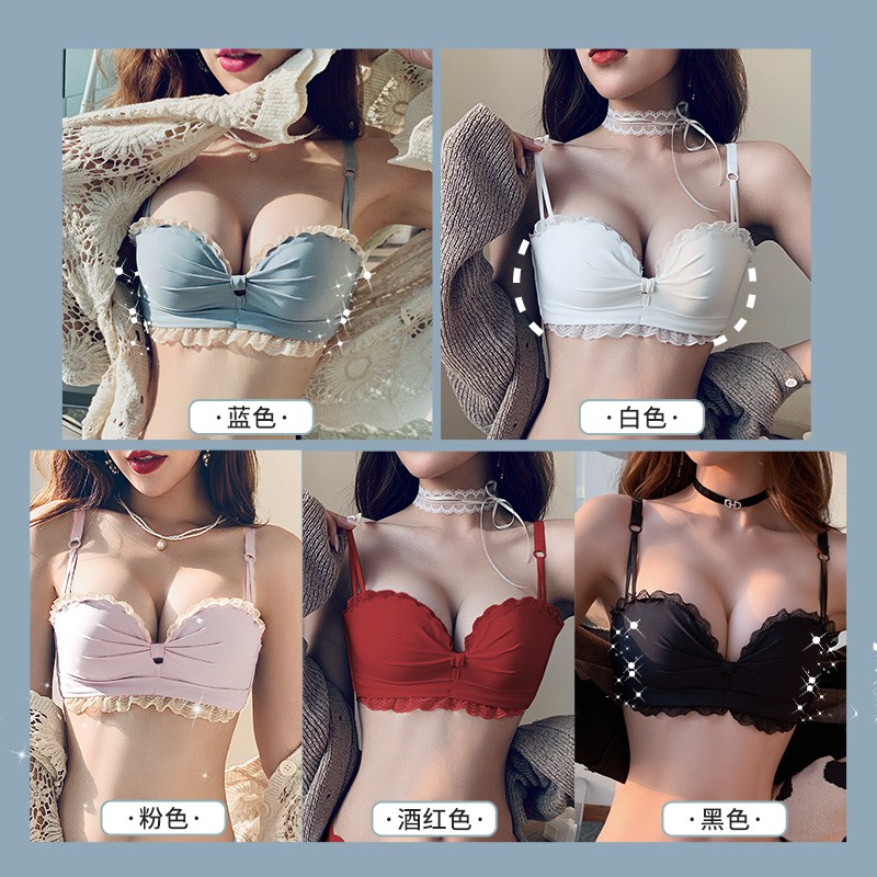 【 Bra Mall 】BM-091 Push Up Bra Sexy Wanita Tanpa Kawat Bra Push Up Import BH Branded Cut